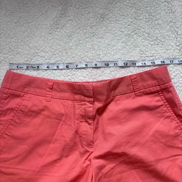 J. Crew coral 100%cotton Chino Women's Shorts - Picture 4 of 7